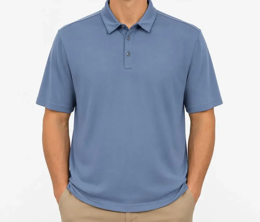 Nike Polo Shirt Mens 2XL Blue Golf Sphere Dry Tiger Woods Classic